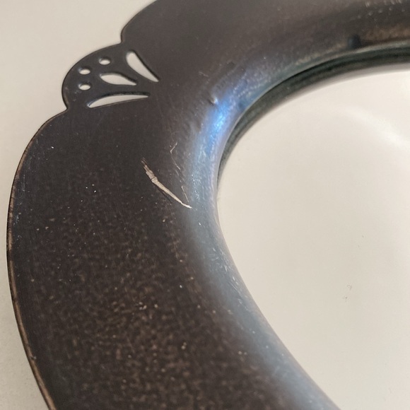 Vintage Metal Bronze Mirror/Tray (candles NOT included) - Picture 7 of 16